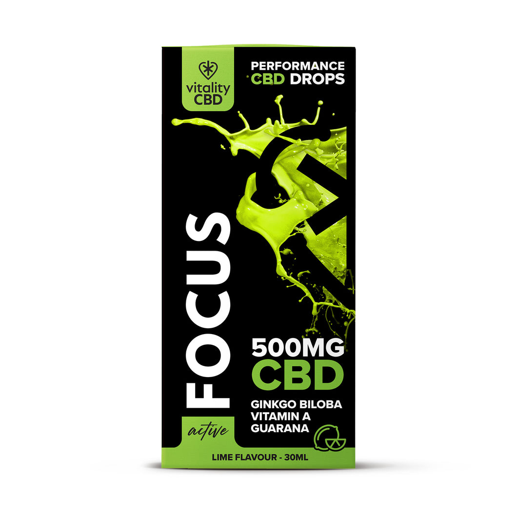Active:  Focus CBD Oil Lime Flavour 30ml